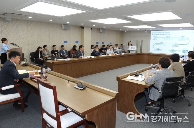 수원시 적극행정위원회가 지난 25일 회의를 열고, 본선 심사를 하고 있다.