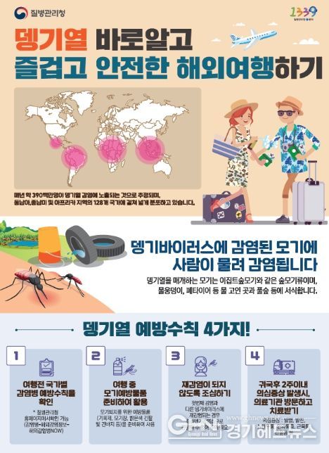 뎅기열 주의 포스터