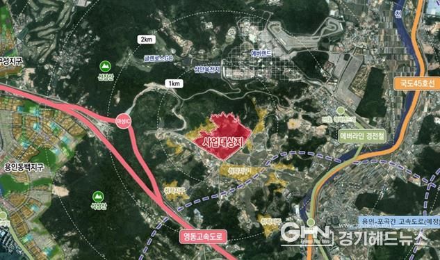 용인포곡 공공지원민간임대주택 공급촉진지구 위치도