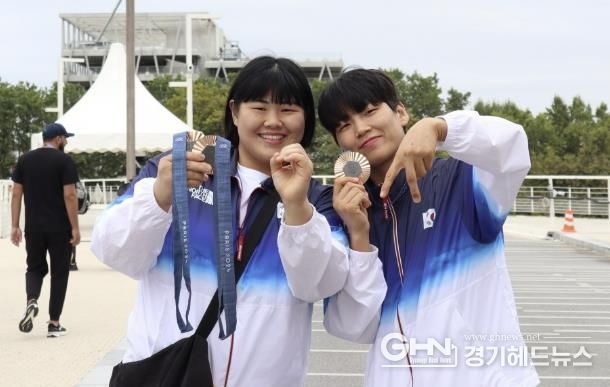 안산시청 소속 김하윤·윤현지, 파리올림픽 유도 종목서 동메달 쾌거