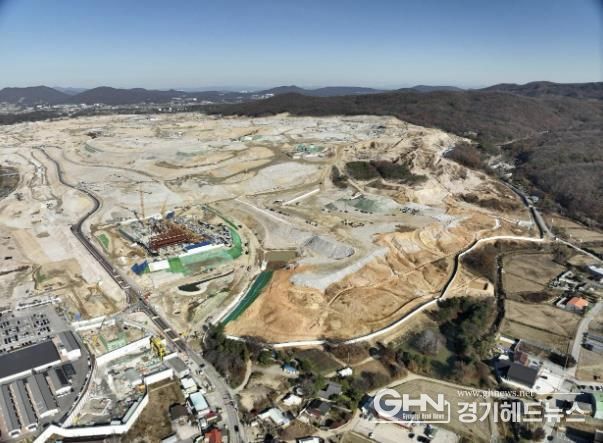 용인반도체클러스터 일반산업단지 공사 전경