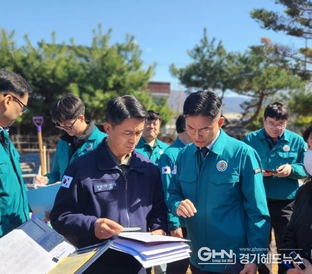 이계삼 경기도 행정2부지사 직무대리(균형발전기획실장) 포천 공군 전투기 오폭사고 현장 방문