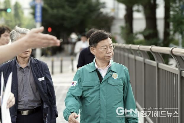 신상진 성남시장 현장 점검 중