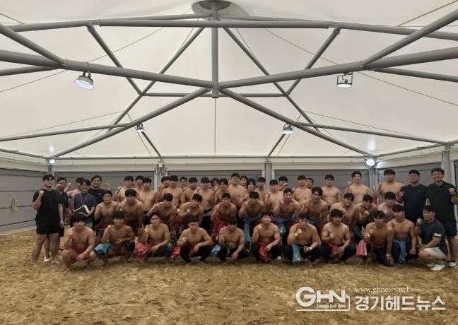 광주시 직장운동경기부 씨름팀, 대학 선수단과 합동 훈련 실시
