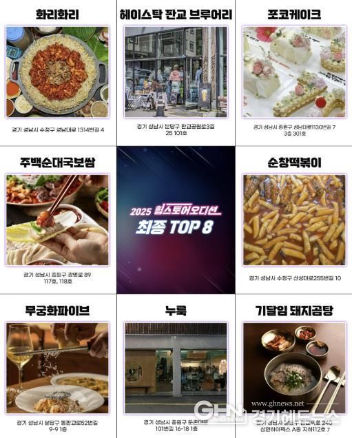 성남시 ‘2025 힙스토어 오디션’ 우승 점포 안내