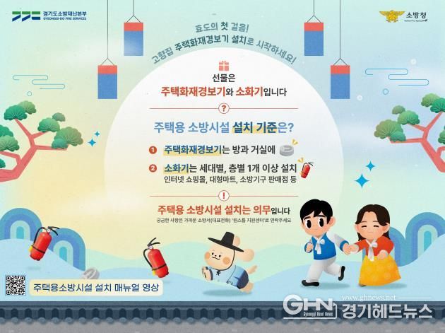 남양주소방서, 다가오는 추석 연휴 맞아 ‘주택용 소방시설 설치’ 집중 홍보