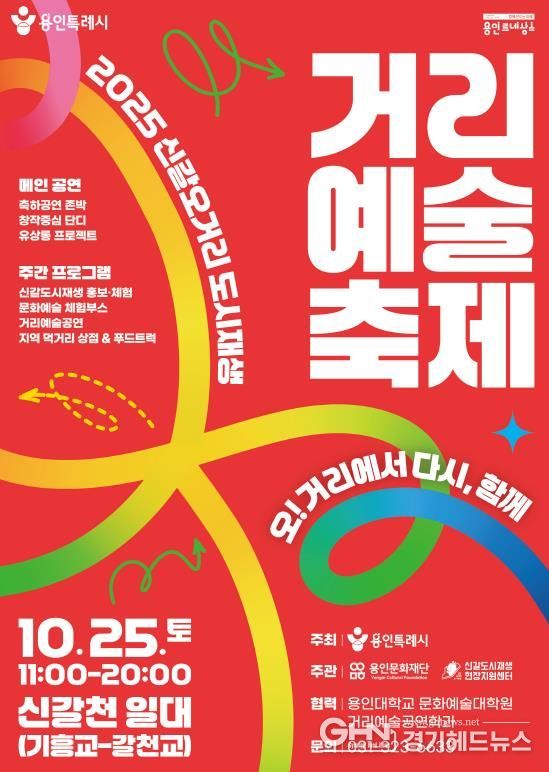 2025 신갈오거리 도시재생 거리예술축제 포스터