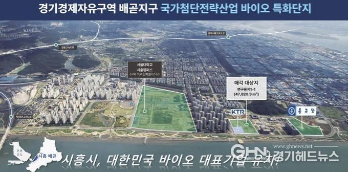 경기경제자유구역 배곧지구 국가첨단전략산업 바이오 특화단지 홍보물