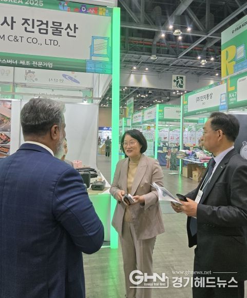 신미숙 의원, 해외 바이어가 찾는 K-수출박람회…지페어 코리아 방문