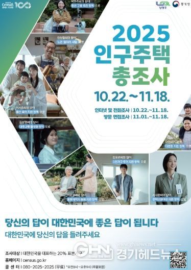 남양주시, 2025 인구주택총조사 실시