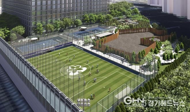 정자동 제설차량기지 체육시설 조감도