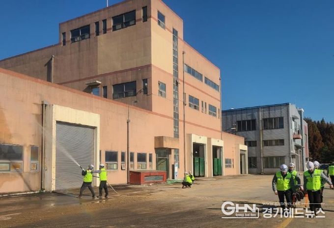 안성공공하수처리시설, 재난대비 합동 소방 훈련 실시