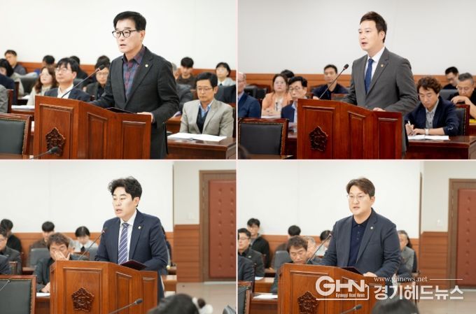 (윗줄부터 시계방향으로) 이상기 의원, 이진환 의원, 김지훈(민)의원, 김상수 의원