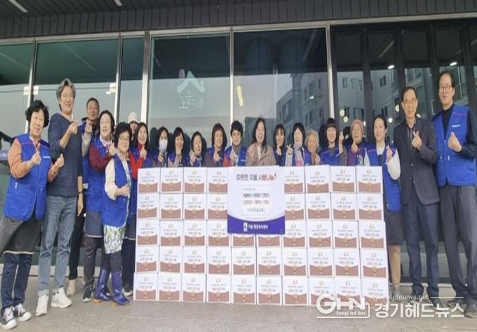 수원제일교회, 수원시 팔달구 지동에 김장김치 100박스 전달