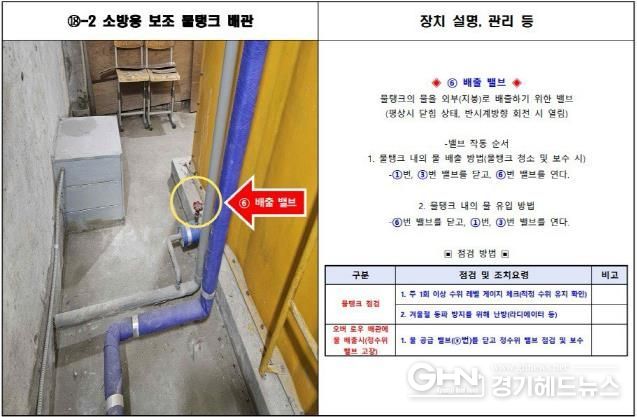 ‘학교시설 유지관리 설명서’ 내용 일부