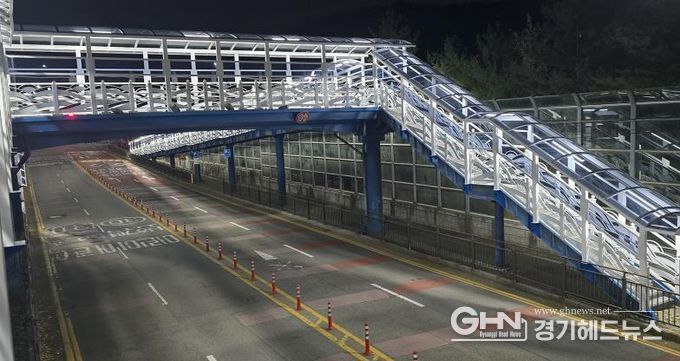 오산시, 가수초 보도육교·매홀중 통학로 캐노피 설치 완료…학생 안전·보행 환경 크게 개선