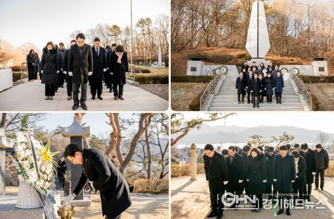 남양주시의회, 신년 현충탑·정약용 묘역 참배로 의정활동 시작