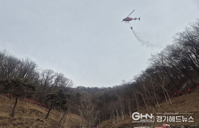 시흥시, 조남산림욕장서 산불 진화·주민대피 합동훈련