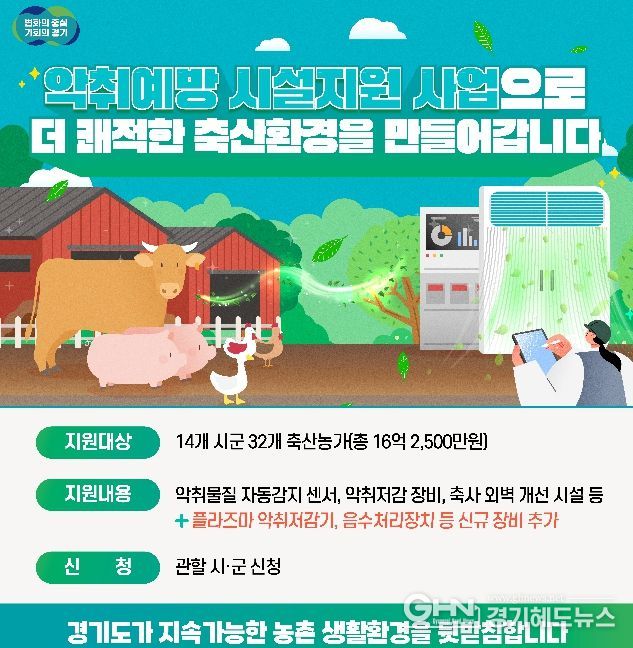 축산농가 악취예방 시설지원